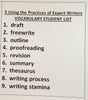 English Teacher Resource 5 USING THE PRACTICES OF EXPERT WRITERS &nbsp;Supplemental Vocabulary Activities-Brainstorming-Creative Writing-Stamina-Writers Block-FREE Activities Included - JAMsCraftCloset