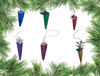 SEASHELL ORNAMENTS Cone Shaped Handmade Christmas Tree Ornament Collectible WINTER Decor Gift Idea Home Decor Unique SET OF 5 - JAMsCraftCloset
