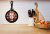 CAST IRON Frying Pan MINI Black MEALS AND MEMORIES ARE MADE HERE Farmhouse Country KITCHEN Wall Art Handmade Hand Painted Decoupaged Repurposed Upcycled Gift Idea Crafters Delight - JAMsCraftCloset
