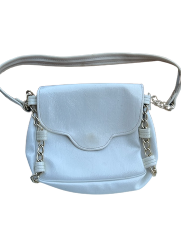 Purse Pale Blue Shoulder Strap Flap Over Type/Style Vintage (1960s to 1970s) With Chains for Decoration - JAMsCraftCloset