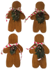 Christmas Gingerbread Boy Wooden Hand Painted Handmade Christmas Holiday Winter Decoration Home Decor Basket Filler or Wall Art Gift Idea - JAMsCraftCloset