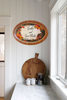 Hard Plastic OVAL TRAY Farmhouse Country Home Decor GATHER AND GIVE THANKS Wall Art Cottage Chic Kitchen Decor Bar Decor Victorian Decor Handmade Gift Idea &nbsp;- JAMsCraftCloset