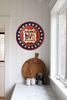 Plastic Round Star TRAY Farmhouse Country Patriotic AMERICA - LOVE IT OR LEAVE IT Wall Art HAPPY FOURTH OF JULY Cottage Chic Victorian Decor Handmade Gift Idea &nbsp;- JAMsCraftCloset