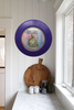 PLATE CHARGER PURPLE PLASTIC ROUND Decoupaged Hand Painted Upcycled Repurposed Wall Art NOTHING SMELLS BETTER THAN THE PERSON YOU LOVE Home Decor Wall Art Gift - JAMsCraftCloset