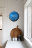 Galvanized Metal Round TRAY Farmhouse Country Shelf Sitter Wall Art BEGIN EACH DAY WITH A GRATEFUL HEART Handmade Decoupaged Gift Idea &nbsp;- JAMsCraftCloset