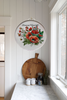 Galvanized Metal Round Bucket-Pail Farmhouse Country Wall Art or Shelf Sitter BLOOMING HAPPINESS- POPPIES Handmade Gift Idea &nbsp;- JAMsCraftCloset