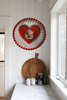 MOTHER'S DAY Heart-Shaped Round Pan Wall Art Handmade Hand Painted Decoupaged - Holiday Decoration LOVE Gift Idea Crafters Delight - JAMsCraftCloset