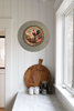Galvanized Metal Round Charger Plate With Hanging Hook Decoupaged Farmhouse Country Coffee Bar Wall Art Shelf Sitter TIME FOR COFFEE Handmade Gift Idea - JAMsCraftCloset
