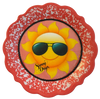 PLATE HARD PLASTIC ROUND DECOUPAGED Upcycled Repurposed Wall Art or Shelf Sitter SUMMER THEMED Decor Kitchen Decor Home Decor Gift WEDDING - JAMsCraftCloset