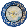 PLATE HARD PLASTIC ROUND DECOUPAGED Upcycled Repurposed Wall Art or Shelf Sitter SUMMER THEMED Decor Kitchen Decor Home Decor Gift WEDDING - JAMsCraftCloset