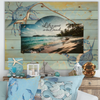 Galvanized Metal BEACH Positive Saying Sign Decoupaged Farmhouse Country Wall Art Home Decor Handmade Gift Idea - JAMsCraftCloset