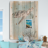 Framed Decoupage On Glass - Beach Coastal Theme - Shells Seagulls Waves - Wall Art Handmade Home Decor {{ JAMsCraftCloset }}
