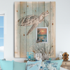 Framed Decoupage On Glass - Beach Coastal Theme - Sandpiper, Shells and Seagrass - Wall Art Handmade Home Decor -One of a Kind-Unique-Home-Country-Decor-Cottage Chic-Gift - JAMsCraftCloset