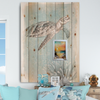 Framed Decoupage On Glass - Beach Coastal Theme - Orange Sunset Beach Grass - Wall Art Handmade Home Decor {{ JAMsCraftCloset }}