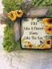 Dollar Tree CLEAR SQUARE Plastic PLATE Farmhouse Country Wall Art Sunflower Design WILD LIKE A FLOWER WARM LIKE THE SUN Handmade Gift Idea Crafters Delight - JAMsCraftCloset