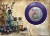 PLATE CHARGER PURPLE PLASTIC ROUND Decoupaged Hand Painted Upcycled Repurposed Wall Art NOTHING SMELLS BETTER THAN THE PERSON YOU LOVE Home Decor Wall Art Gift - JAMsCraftCloset