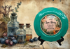 PLATE CHARGER TEAL AQUA PLASTIC ROUND DECOUPAGED Upcycled Repurposed Wall Art EVERY LOVE STORY IS BEAUTIFUL Home Decor Wall Art Gift WEDDING - JAMsCraftCloset