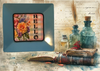 TRAY Pale Blue Plastic Square Decoupaged Hand Painted Upcycled Repurposed Wall Art SPRING FLORAL - HELLO Home Decor Wall Art Gift - JAMsCraftCloset