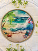 Dollar Tree CLEAR ROUND Plastic PLATE Beach Scene 3 Wall Art Design Handmade Home Decor Gift Idea Crafters Delight {{ JAMsCraftCloset }}