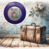 PLATE CHARGER PURPLE PLASTIC ROUND Decoupaged Hand Painted Upcycled Repurposed Wall Art NOTHING SMELLS BETTER THAN THE PERSON YOU LOVE Home Decor Wall Art Gift - JAMsCraftCloset