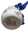 Glass Vase Decoupaged Red Blue Yellow Floral Wedding Decor Shelf Sitter Floral Vase Flower Vase Gift Idea Shower Decor Table Decor Centerpiece Home Decor Cottage Chic Farmhouse Decor Victorian Decor - JAMsCraftCloset