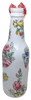 Glass Vase Decoupaged Red Blue Yellow Floral Wedding Decor Shelf Sitter Floral Vase Flower Vase Gift Idea Shower Decor Table Decor Centerpiece Home Decor Cottage Chic Farmhouse Decor Victorian Decor - JAMsCraftCloset