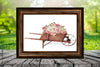 DIGITAL GRAPHIC DESIGN-Country-Floral-Vintage Wheelbarrow 4 Pink White Floral-Sublimation-Download-Digital Print-Clipart-PNG-SVG-JPEG-Crafters Delight-Digital Art - JAMsCraftCloset