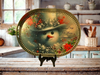 Galvanized Metal Oval TRAY Holiday Decor Farmhouse Country Shelf Sitter Wall Art SNOWMEN FALL FROM HEAVEN UNASSEMBLED Christmas DECOR Handmade Gift Idea &nbsp;- JAMsCraftCloset