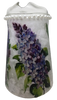 Glass PITCHER Decoupaged LILACS Wedding Decor Shelf Sitter Basket Shabby Chic Victorian BoHo Home Decor Gift Idea - JAMsCraftCloset