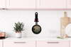 Metal Frying Pan MINI Black ORGANIZE KITCHEN - ORGANIZE LIFE Farmhouse Country KITCHEN Wall Art Handmade Hand Painted Decoupaged Repurposed Upcycled Gift Idea Crafters Delight {{ JAMsCraftCloset }}