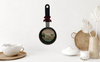 Metal Frying Pan MINI Black ORGANIZE KITCHEN - ORGANIZE LIFE Farmhouse Country KITCHEN Wall Art Handmade Hand Painted Decoupaged Repurposed Upcycled Gift Idea Crafters Delight {{ JAMsCraftCloset }}