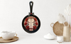 CAST IRON Frying Pan MINI Black MEALS AND MEMORIES ARE MADE HERE Farmhouse Country KITCHEN Wall Art Handmade Hand Painted Decoupaged Repurposed Upcycled Gift Idea Crafters Delight - JAMsCraftCloset