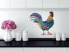 Wooden CHICKEN/HEN #15 Hand Painted Pen and Ink Handmade Kitchen Decoration Wall Art Tier Tray Decoration Home Decor Folk Art Primitive Gift Idea Unique - JAMsCraftCloset