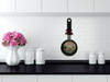 Metal Frying Pan MINI Black ORGANIZE KITCHEN - ORGANIZE LIFE Farmhouse Country KITCHEN Wall Art Handmade Hand Painted Decoupaged Repurposed Upcycled Gift Idea Crafters Delight {{ JAMsCraftCloset }}
