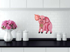 Wooden PIG 7 Hand Painted Hand Cut Pen and Ink Handmade Kitchen Decoration Wall Art Tier Tray Decoration Nursery Bathroom Home Decor Folk Art Primitive Gift Idea Unique Farmhouse Country Decor - JAMsCraftCloset