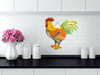 Wooden CHICKEN/HEN #10 Hand Painted Pen and Ink Handmade Kitchen Decoration Wall Art Tier Tray Decoration Home Decor Folk Art Primitive Gift Idea Unique - JAMsCraftCloset