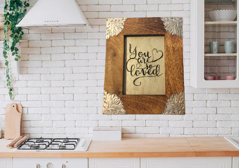 YOU ARE SO LOVED Galvanized Wood Framed Wall Art Hand Painted Home Decor Gift Wedding-One of a Kind-Unique-Home-Country-Decor-Cottage Chic-Gift JAMsCraftCloset