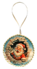ROUND 4 Inch Wood Decoupaged Ornaments Handmade Christmas Ornament Package Decor WINTER HOLIDAY Decor Gift Idea Home Decor Unique - JAMsCraftCloset