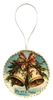 ROUND 4 Inch Wood Decoupaged Ornaments Handmade Christmas Ornament Package Decor WINTER HOLIDAY Decor Gift Idea Home Decor Unique - JAMsCraftCloset