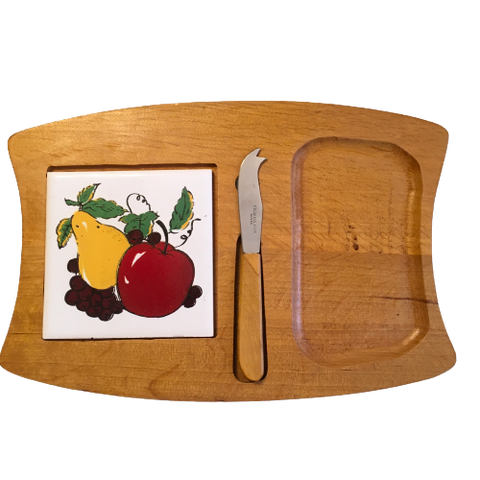 Vintage FRUIT AND CHEESE BOARD - Collectible - Home Decor - Gift for the Vintage Collector - Kitchen and Dining Decor - JAMsCraftCloset