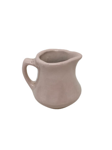 Vintage SMALL BEIGE INDIVIDUAL CERAMIC Creamer - Used/Preowned - 1960s or before - Retro Style - Collectible - Home Decor - Gift for the Vintage Collector or Chef
