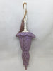  Vintage 1970s AVON Purple Plastic Parasol-Umbrella-Diffuser-Sachet-Pomander Scent Tassel-Used - Collectible - Gift for the Vintage Collector