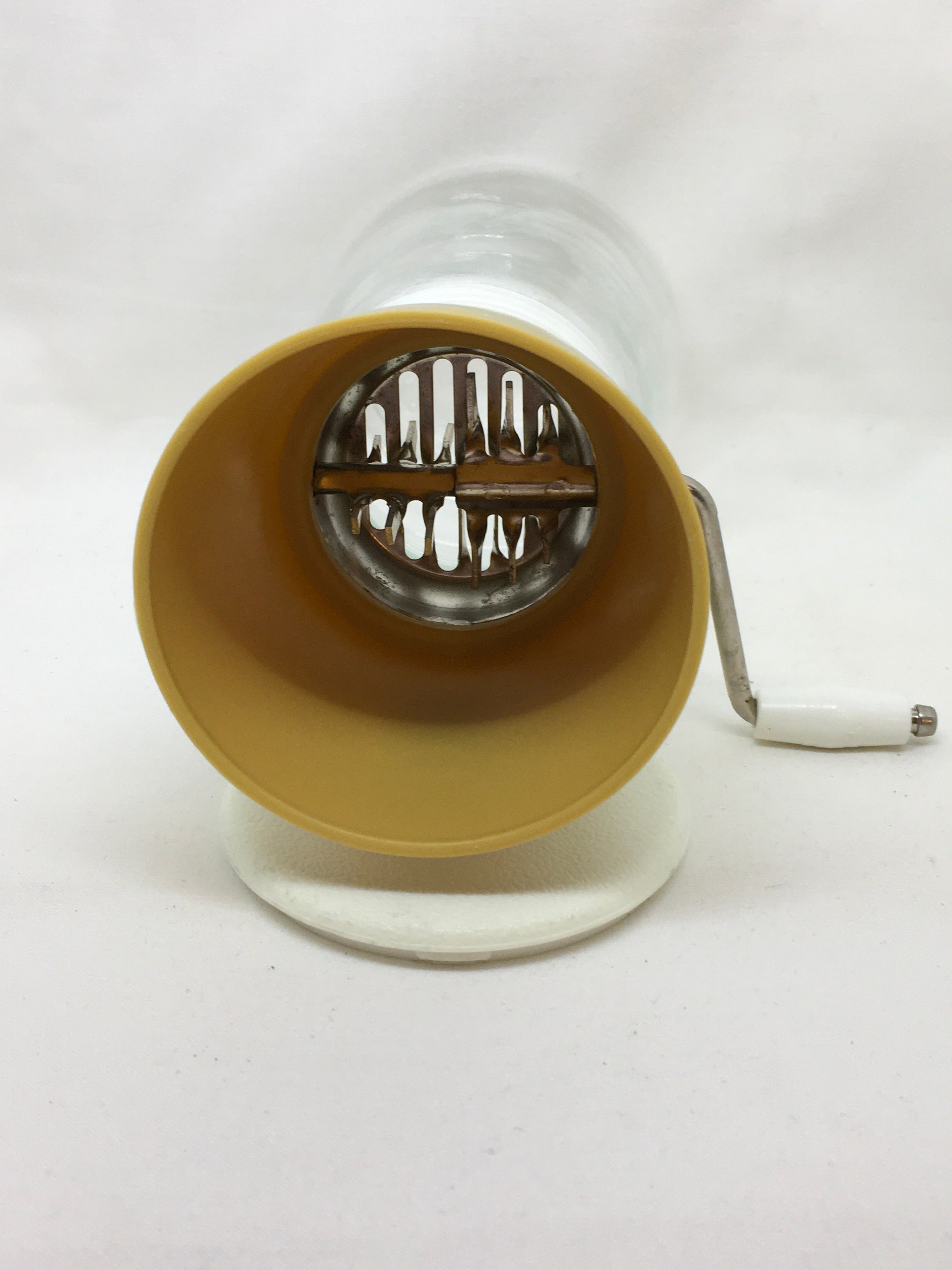 Vintage Nut Grinder With Plastic Measuring Cup Lid, Kitchen Utensil,  Farmhouse Décor 