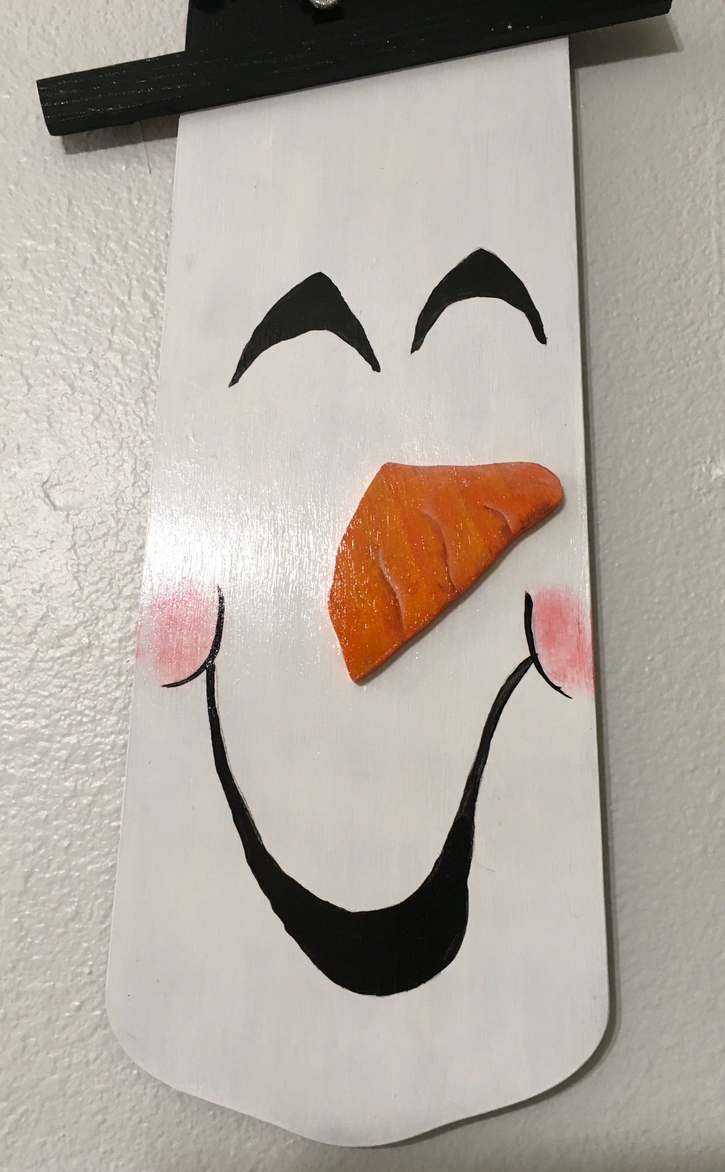 Fan Blade Wall Art Chalkboard Snowman 1