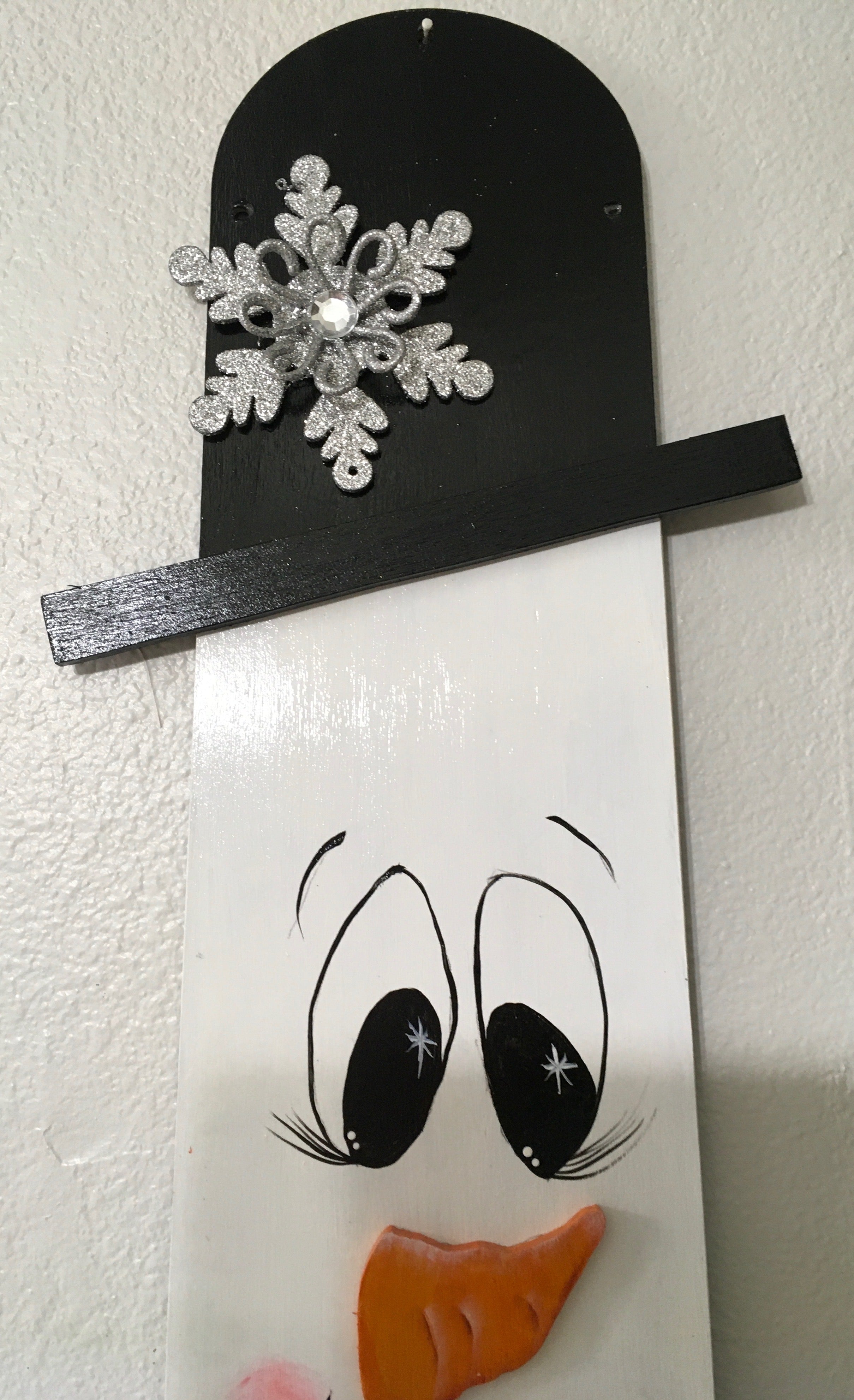 Fan Blade Wall Art Chalkboard Snowman 2