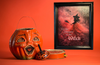 Vintage Wood Frame Decoupage On Glass SEASON OF THE WITCH Halloween Witch Wall Art Shelf Sitter Gift Idea {{ JAMsCraftCloset }}