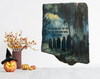 Antique West Virginia Roof Slate Decoupaged 10 Na Na Na Na Hey Hey Hey Goodbye - Graveyard Handmade Wall Art Unique Halloween Holiday Decoration Home Decor Gift {{ JAMsCraftCloset }}
