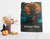 Antique West Virginia Roof Slate Decoupaged 3 Welcome Home - House on A Hill Handmade Wall Art Unique Halloween Holiday Decoration Home Decor Gift {{ JAMsCraftCloset }}