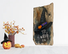 Antique West Virginia Roof Slate Decoupaged 5 The Witch Is In - Hat Spider Handmade Wall Art Unique Halloween Holiday Decoration Home Decor Gift {{ JAMsCraftCloset }}