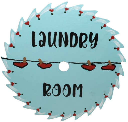 Vintage SAW BLADE Round Circular Upcycled Handmade Hand Painted Wall Art LAUNDRY ROOM Home Decor Saw Wall Hanging Sawblade Art Metal Art Blade Art Circular Saw Art Crafters Delight Unique Country Laundry Room Decor Gift Farmhouse Decor - JAMsCraftCloset